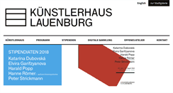 Desktop Screenshot of kuenstlerhaus-lauenburg.de